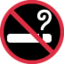 NO SMOKING SYMBOL emoji in Twitter's design style - Unicode 1F6AD