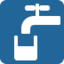 POTABLE WATER SYMBOL emoji in Twitter's design style - Unicode 1F6B0