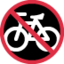 NO BICYCLES emoji in Twitter's design style - Unicode 1F6B3