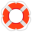 RING BUOY emoji in Twitter's design style - Unicode 1F6DF