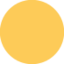 LARGE YELLOW CIRCLE emoji in Twitter's design style - Unicode 1F7E1