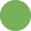 LARGE GREEN CIRCLE emoji in Twitter's design style - Unicode 1F7E2