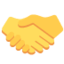 HANDSHAKE emoji in Twitter's design style - Unicode 1F91D