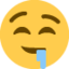 DROOLING FACE emoji in Twitter's design style - Unicode 1F924