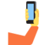 SELFIE emoji in Twitter's design style - Unicode 1F933