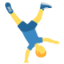 MAN CARTWHEELING emoji in Twitter's design style - Unicode 1F938-200D-2642-FE0F