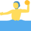 MAN PLAYING WATER POLO emoji in Twitter's design style - Unicode 1F93D-200D-2642-FE0F