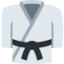 MARTIAL ARTS UNIFORM emoji in Twitter's design style - Unicode 1F94B