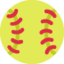 SOFTBALL emoji in Twitter's design style - Unicode 1F94E