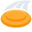 FLYING DISC emoji in Twitter's design style - Unicode 1F94F