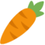 CARROT emoji in Twitter's design style - Unicode 1F955