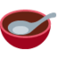 BOWL WITH SPOON emoji in Twitter's design style - Unicode 1F963