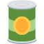 CANNED FOOD emoji in Twitter's design style - Unicode 1F96B