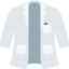 LAB COAT emoji in Twitter's design style - Unicode 1F97C