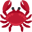 CRAB emoji in Twitter's design style - Unicode 1F980