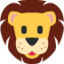 LION FACE emoji in Twitter's design style - Unicode 1F981