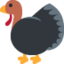 TURKEY emoji in Twitter's design style - Unicode 1F983