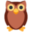 OWL emoji in Twitter's design style - Unicode 1F989