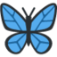 BUTTERFLY emoji in Twitter's design style - Unicode 1F98B