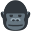 GORILLA emoji in Twitter's design style - Unicode 1F98D