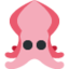 SQUID emoji in Twitter's design style - Unicode 1F991