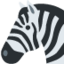 ZEBRA FACE emoji in Twitter's design style - Unicode 1F993