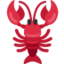 LOBSTER emoji in Twitter's design style - Unicode 1F99E