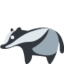 BADGER emoji in Twitter's design style - Unicode 1F9A1