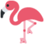 FLAMINGO emoji in Twitter's design style - Unicode 1F9A9