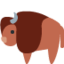 BISON emoji in Twitter's design style - Unicode 1F9AC