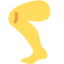 LEG emoji in Twitter's design style - Unicode 1F9B5