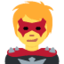 SUPERVILLAIN emoji in Twitter's design style - Unicode 1F9B9