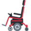 MOTORIZED WHEELCHAIR emoji in Twitter's design style - Unicode 1F9BC