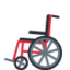 MANUAL WHEELCHAIR emoji in Twitter's design style - Unicode 1F9BD