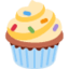 CUPCAKE emoji in Twitter's design style - Unicode 1F9C1