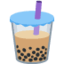 BUBBLE TEA emoji in Twitter's design style - Unicode 1F9CB