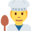 COOK emoji in Twitter's design style - Unicode 1F9D1-200D-1F373