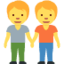 PEOPLE HOLDING HANDS emoji in Twitter's design style - Unicode 1F9D1-200D-1F91D-200D-1F9D1