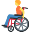 PERSON IN MANUAL WHEELCHAIR emoji in Twitter's design style - Unicode 1F9D1-200D-1F9BD