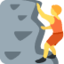 PERSON CLIMBING emoji in Twitter's design style - Unicode 1F9D7