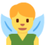 MAN FAIRY emoji in Twitter's design style - Unicode 1F9DA-200D-2642-FE0F