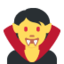 VAMPIRE emoji in Twitter's design style - Unicode 1F9DB