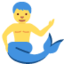 MERMAN emoji in Twitter's design style - Unicode 1F9DC-200D-2642-FE0F