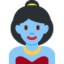 WOMAN GENIE emoji in Twitter's design style - Unicode 1F9DE-200D-2640-FE0F