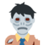 MAN ZOMBIE emoji in Twitter's design style - Unicode 1F9DF-200D-2642-FE0F