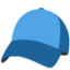 BILLED CAP emoji in Twitter's design style - Unicode 1F9E2