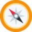 COMPASS emoji in Twitter's design style - Unicode 1F9ED