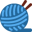 BALL OF YARN emoji in Twitter's design style - Unicode 1F9F6