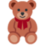 TEDDY BEAR emoji in Twitter's design style - Unicode 1F9F8