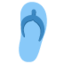 THONG SANDAL emoji in Twitter's design style - Unicode 1FA74